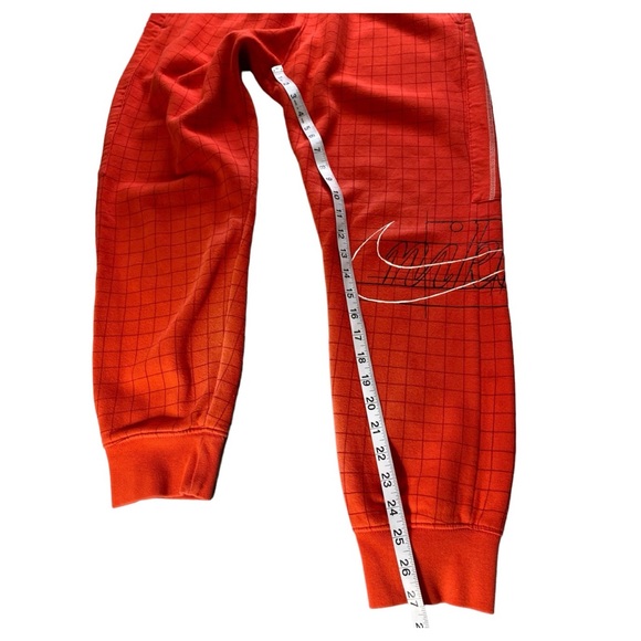 Nike Sportswear Story Of The Swoosh Tapered Joggers Orange & Black Men's Small - Picture 8 of 16